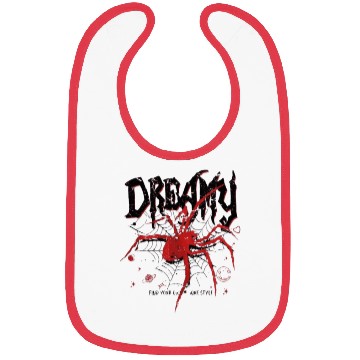 Discover Spooky Spider with Gothic Text Bibs