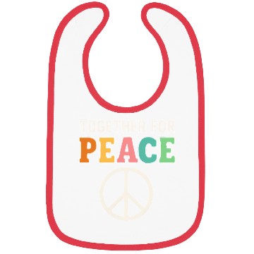 Discover Together for Peace Colorful Unity Bibs