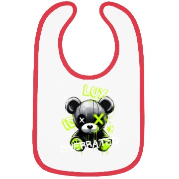Discover Graffiti Bear Lux Overrated Bibs