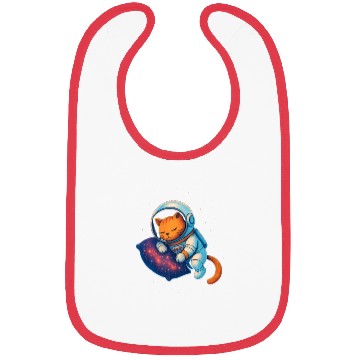 Discover Cosmic Cat in Space Suit Bibs