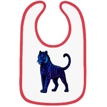 Discover Celestial Galaxy Tiger Illustration Bibs
