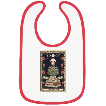 Discover Celestial Skeleton Reading Tarot Bibs