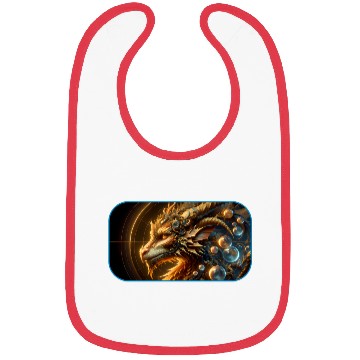 Discover Fantasy Orb Dragon Logo Bibs