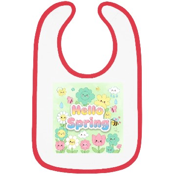 Discover Hello Spring Bibs