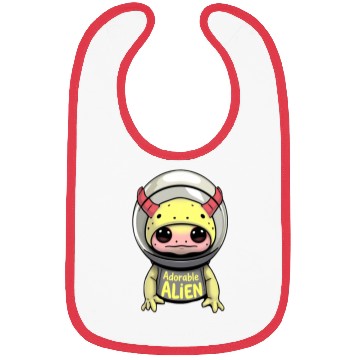 Discover Adorable Alien in Space Helmet Bibs