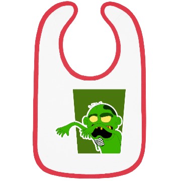 Discover Grotesque Zombie Cartoon Design Bibs