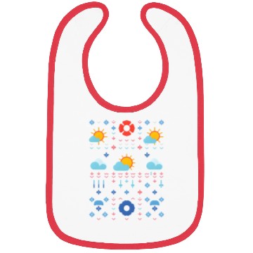 Discover Celestial Weather Pattern Illustration Bibs
