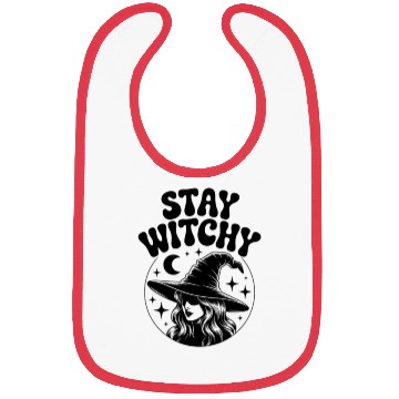 Discover Stay Witchy - Sarcastic Halloween Witch Design Bibs