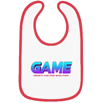 Discover Vibrant Retro Gaming Typography Design Bibs