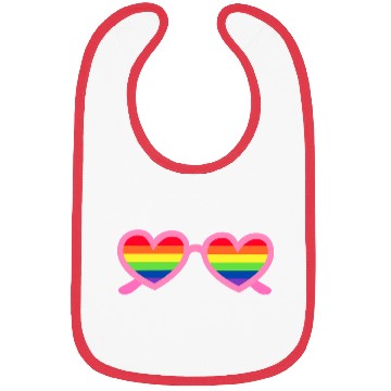 Discover Rainbow Heart Sunglasses LGBTQ Bibs