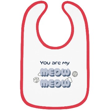 Discover Adorable Meow Duo Typography Design Bibs