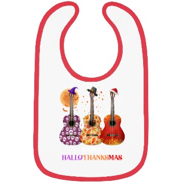 Discover Happy HalloThanksMas Guitar  Bibs