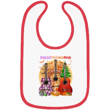 Discover Happy HalloThanksMas Guitar  Bibs