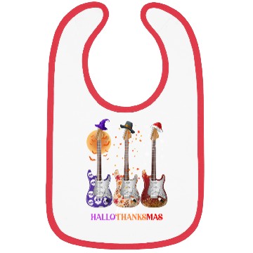 Discover Happy HalloThanksMas Guitar  Bibs