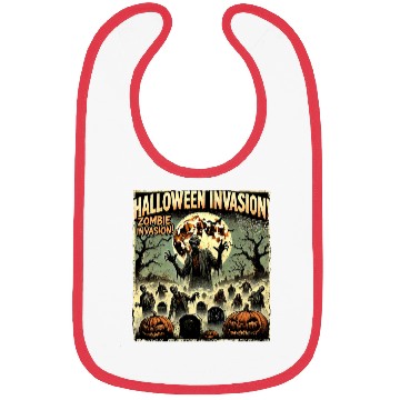 Discover Halloween Zombie Invasion Bibs