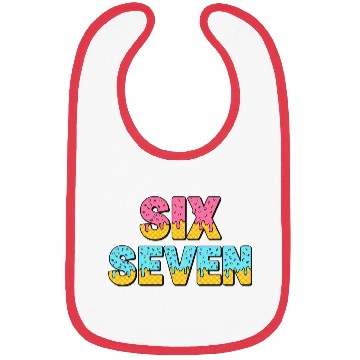 Discover 67 Six Seven Meme Funny Ice Cream Drip Waffle Cone Bibs