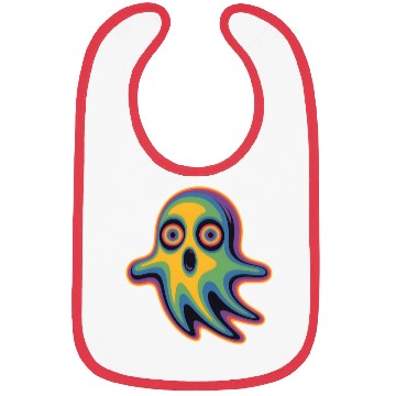 Discover Trippy Ghost Bibs Vaporwave Psychedelic Rave EDM