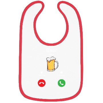 Discover Funny Beer Calling Party Humor Pub Cheers For Men Bibs