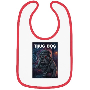 Discover Urban Gothic Thug Dog Design Bibs