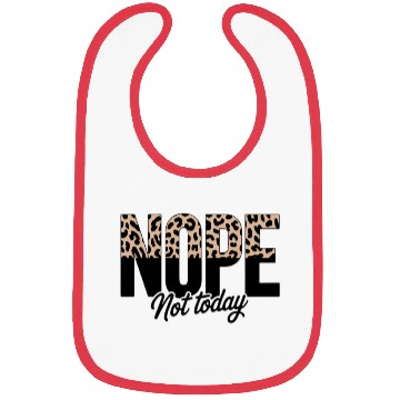 Discover Leopard Print Motif with Bold Typography Bibs