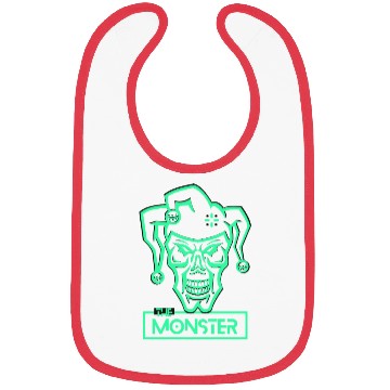 Discover Neon Circus Horror Skull Design Bibs