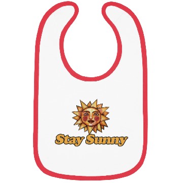 Discover Sun and Smiley Face Motivational Design Bibs