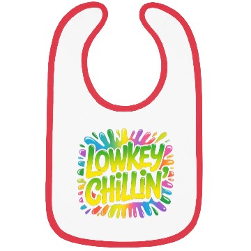 Discover Retro Psychedelic Colorful Typography Bibs