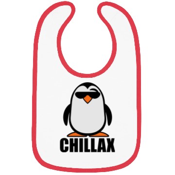 Discover Chillax Penguin Bibs