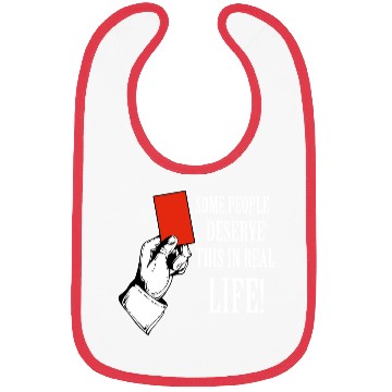 Discover Red card funny designs Bibs
