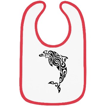 Discover Dolphin Tattoo Black Funny Bibs