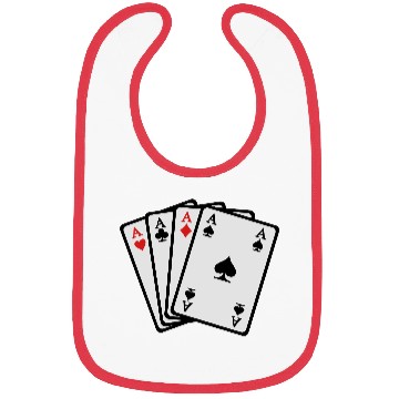 Discover Poker cards Bibs