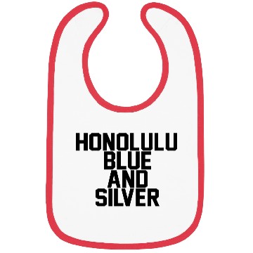 Discover Honolulu Blue & Silver Bibs