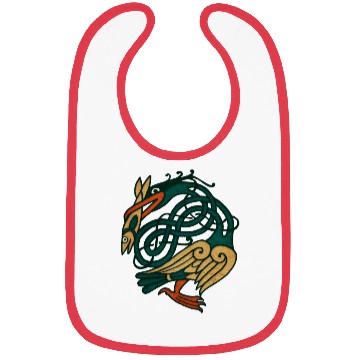 Discover Celtic Art Bird With Fish Bibs