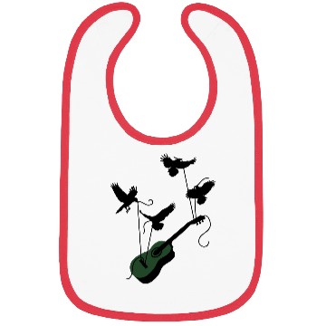 Discover Guitar Birds Bibs