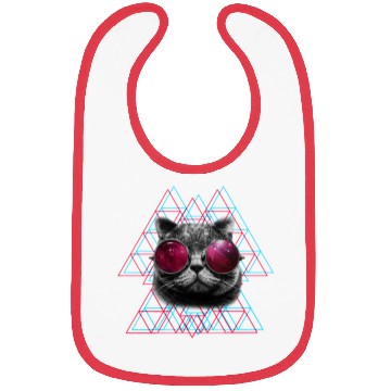 Discover 3D Space Cat Bibs (Womens)