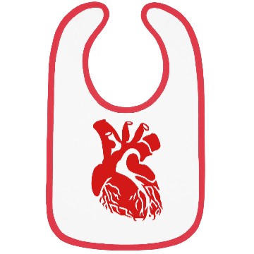 Discover Human Heart (one color) Bibs