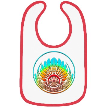 Discover Mayan mask, crop circle, Quetzalcoatl, aztec Bibs