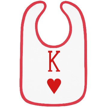 Discover King of Hearts Bibs