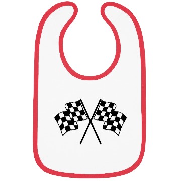 Discover Checkered Flags Bibs