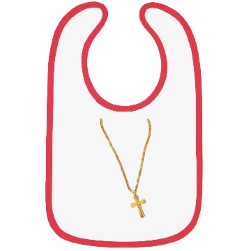 Discover Long Gold Chain and Cross Bibs