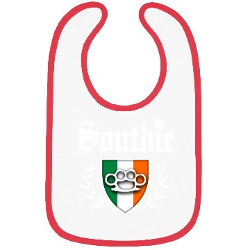 Discover Southie Brass Knuckle Irish Flag Crest Bibs