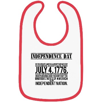 Discover american independence day Bibs
