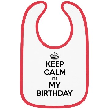 Discover Keep Calm Its My Birthday Bibs