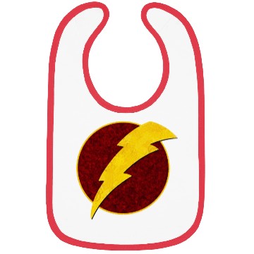 Discover Retro Super Hero Lightning Bolt Bibs