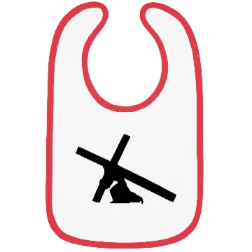 Discover jesus carrying cross 1c Bibs