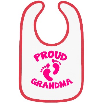 Discover proud grandma with cute little maternity feet Bibs