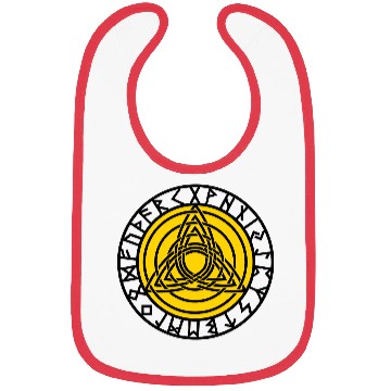 Discover Triple Triquetra, Rune Circle, Trinity, Perfection Bibs