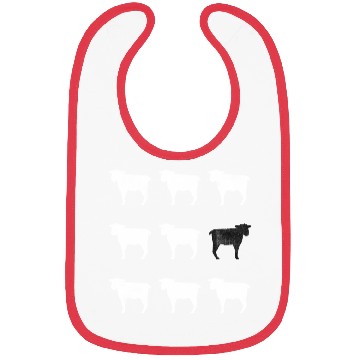 Discover Many White Sheep: One Black Sheep Bibs