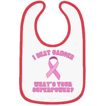 Discover I Beat Cancer (Superpower) Bibs