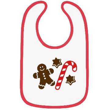 Discover Lebkuchen Gingerbread man Bibs